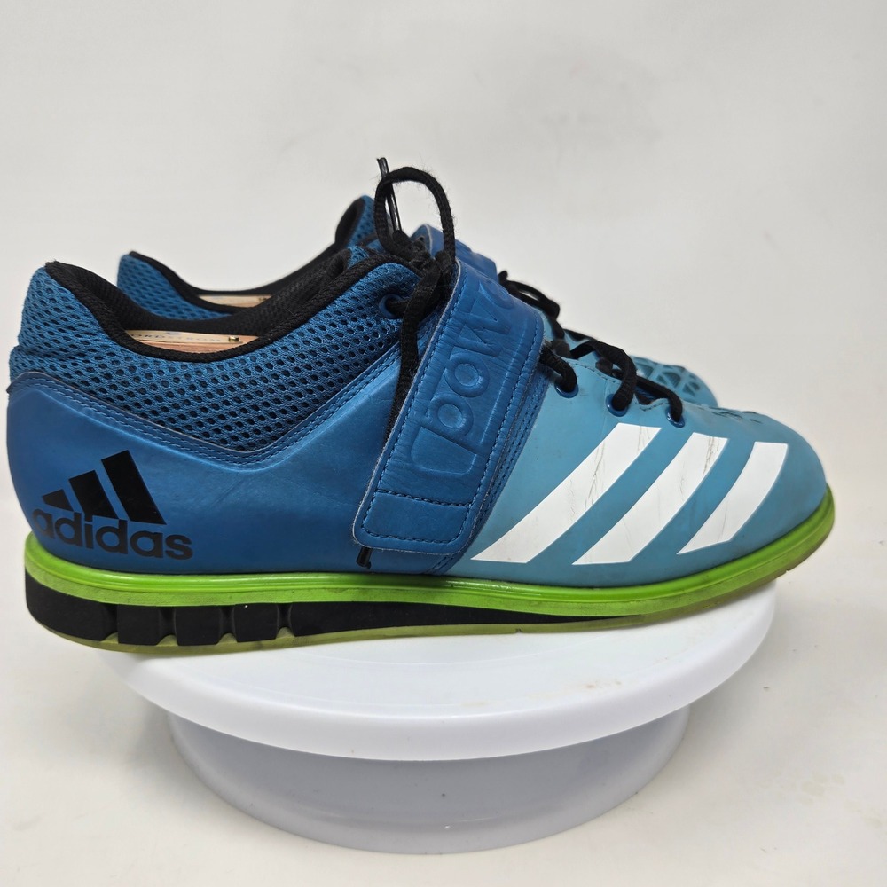 Adidas‎ Powerlift 3.1 Mens Weightlifting Shoes Blue Green AQ3331 Size 9
